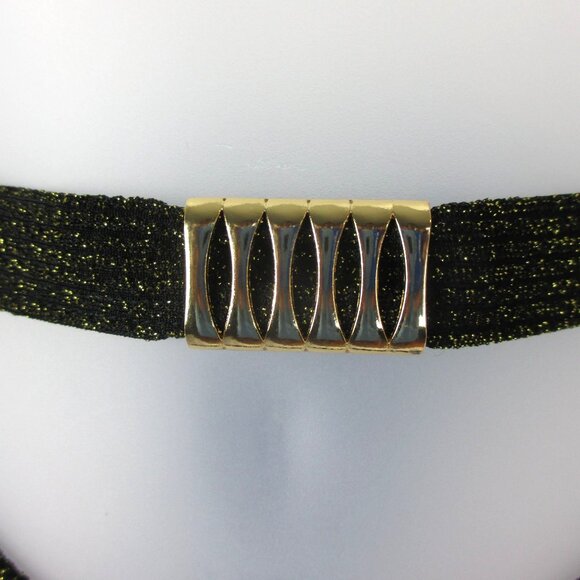 ASOS Wolf & Whistle Metallic Gold High Waist Bikini Bottom Size 8 NWT Beach - Picture 3 of 6